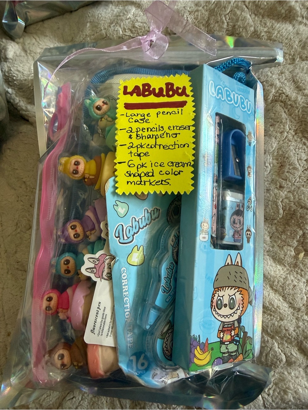 LABUBU!!!- school supply fun pack!